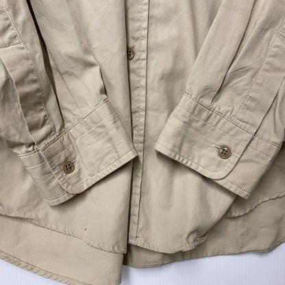 【中古品】【メンズ】 L.L.Bean エルエルビーン Q455 USA製 80’S SAFARI SHIRT サファリ シャツ トップス 長袖 146-260428-cs-17-izu サイズ：XL カラー：ベージュ 万代Net店