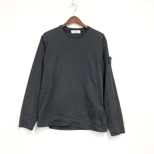 【中古品】【メンズ】 STONE ISLAND ストーンアイランド K2S156100075 国内正規 HEAVY COTTON JERSEY ヘビーコットンジャージー トップス 長袖 141-260427-ya-08-izu サイズ：XS カラー：BLACK 万代Net店