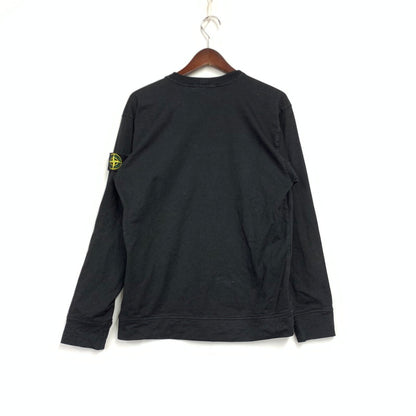 【中古品】【メンズ】 STONE ISLAND ストーンアイランド K2S156100075 国内正規 HEAVY COTTON JERSEY ヘビーコットンジャージー トップス 長袖 141-260427-ya-08-izu サイズ：XS カラー：BLACK 万代Net店