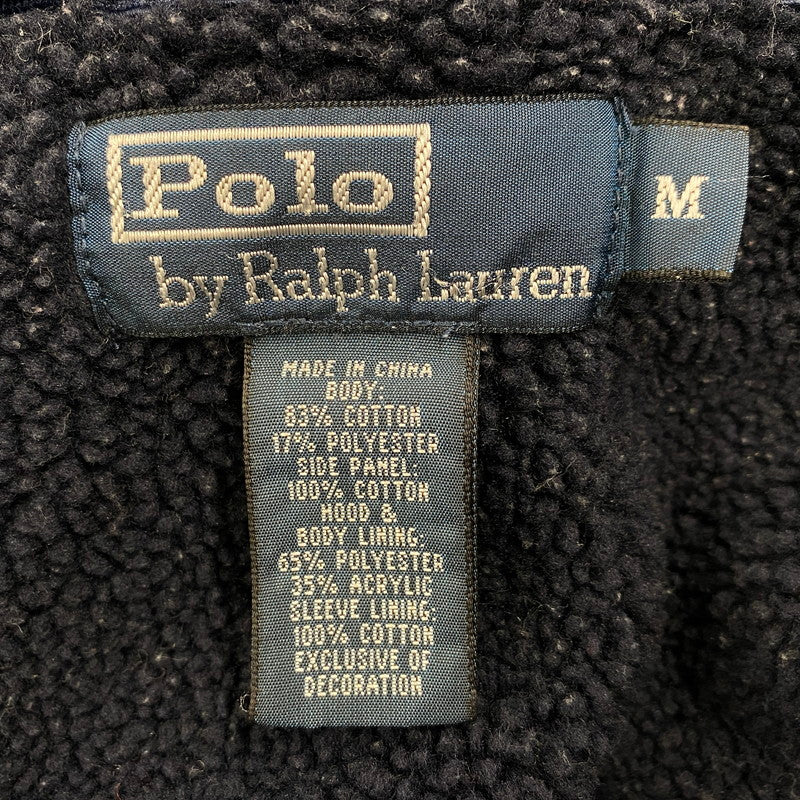 【中古品】【メンズ】 Polo by Ralph Lauren ポロバイラルフローレン MNBLKNIM1C00082 90S BOA LINER ZIP UP HOODED SWEATSHIRT ボア ライナー ジップ アップ フーデッド スウェットシャツ トップス 長袖 146-260428-cs-12-izu サイズ：M カラー：ネイビー 万代Net店