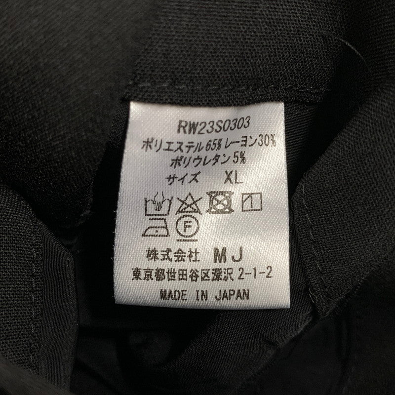 【中古品】【メンズ】 ROTTWEILER ロットワイラー RW23S0303 B.D SLACKS スラックス パンツ ボトムス 153-260429-kh-18-izu サイズ：XL カラー：ブラック 万代Net店