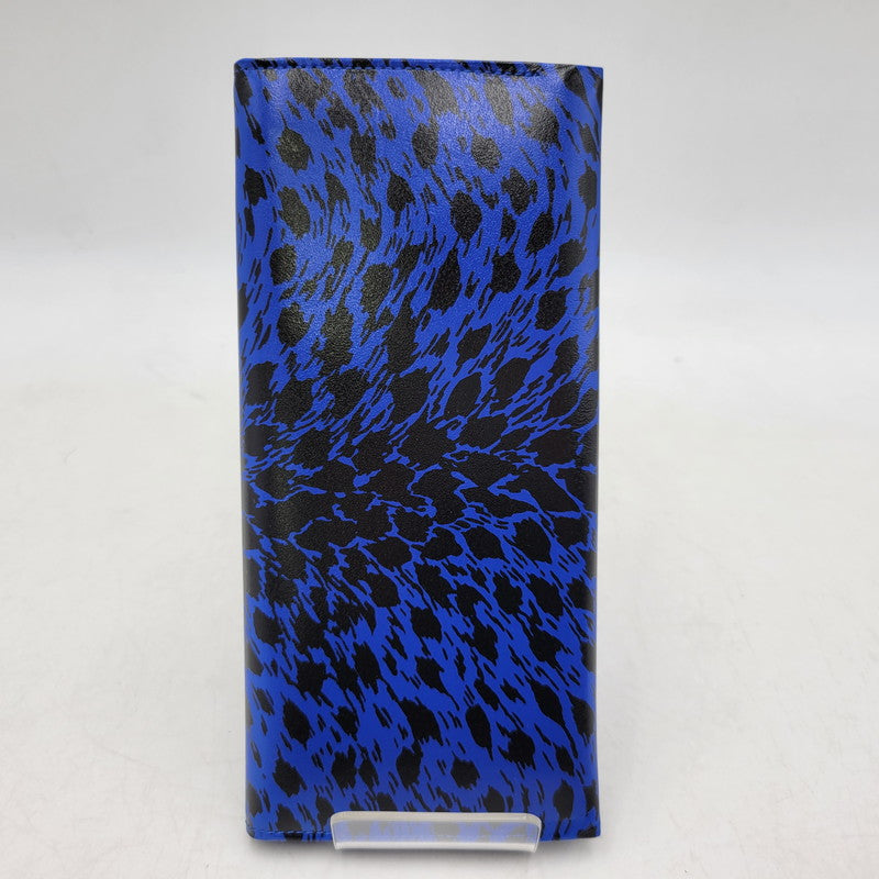 【中古品】【メンズ/レディース】 CREAM SODA クリームソーダ LONG WALLET LEOPARD ロングウォレット レオパード 財布 サイフ 200-260427-ay-03-izu カラー：ブルー 万代Net店