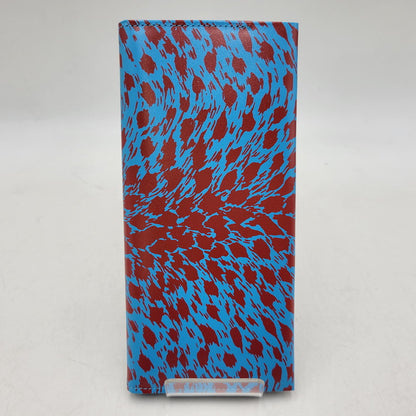 【中古品】【メンズ/レディース】 CREAM SODA クリームソーダ LONG WALLET LEOPARD ロングウォレット レオパード 財布 サイフ 200-260427-ay-02-izu カラー：ブルー 万代Net店