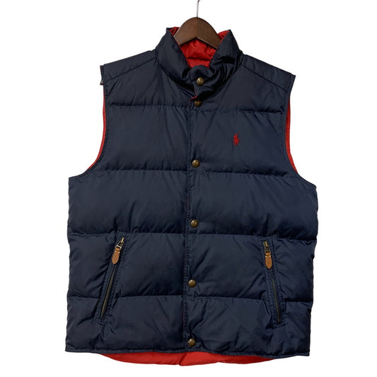 【中古品】【メンズ】 POLO RALPH LAUREN ポロ・ラルフローレン 1466740NRDV REVERSIBLE DOWN VEST リバーシブル ダウンベスト アウター 147-260429-kh-07-izu サイズ：M カラー：レッド×ネイビー 万代Net店