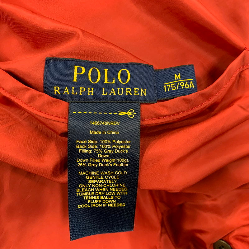 【中古品】【メンズ】 POLO RALPH LAUREN ポロ・ラルフローレン 1466740NRDV REVERSIBLE DOWN VEST リバーシブル ダウンベスト アウター 147-260429-kh-07-izu サイズ：M カラー：レッド×ネイビー 万代Net店