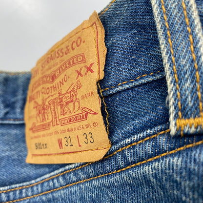 【中古品】【メンズ】 LEVI'S リーバイス 501-0000 刻印524 99年製 USA製 90’S 501XX DENIM PANTS デニム パンツ ズボン ボトムス 157-260427-ya-16-izu サイズ：31×33 カラー：インディゴ 万代Net店