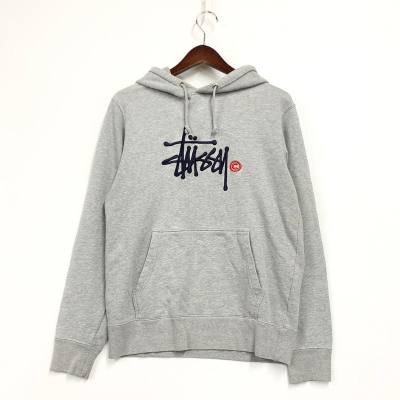 【中古品】【メンズ】 STUSSY ステューシー BASIC LOGO PULLOVER HOODIE ベーシック ロゴ プルオーバー フーディー トップス 長袖 142-260427-ya-09 -izu サイズ：S カラー：GRAY 万代Net店