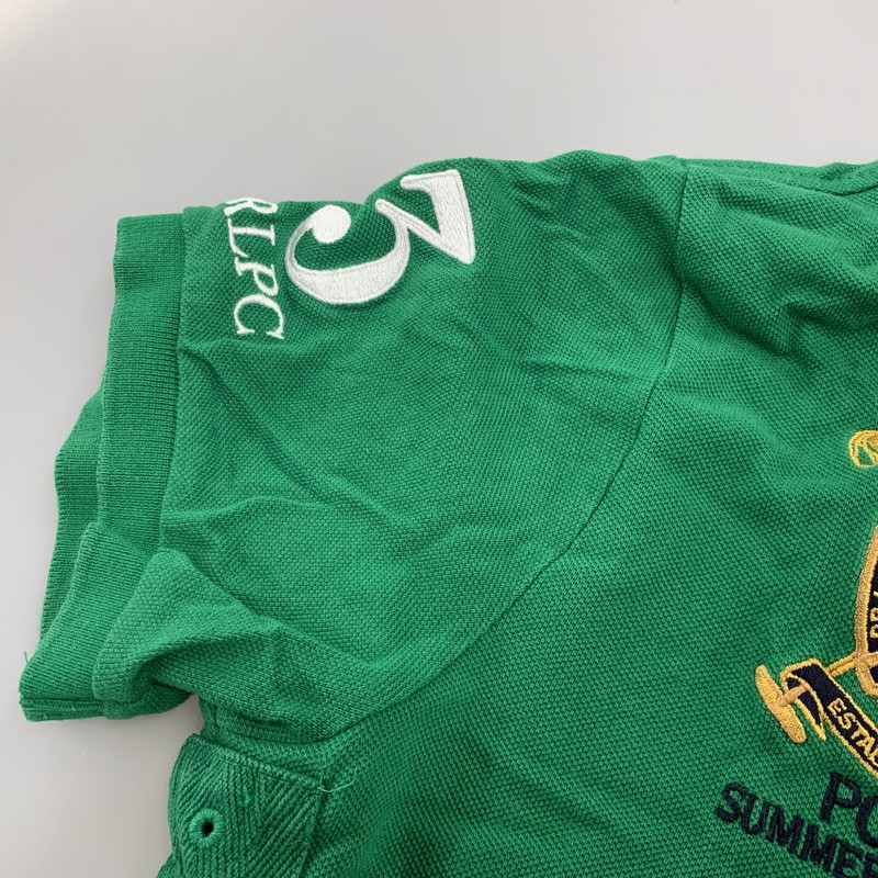 【中古品】【メンズ】 POLO RALPH LAUREN ポロ・ラルフローレン SUMMER CLASSIC 3 BIG PONY POLO SHIRT サマー クラシック ビッグポニー ポロシャツ トップス 147-260429-kh-13-izu サイズ：S カラー：グリーン 万代Net店