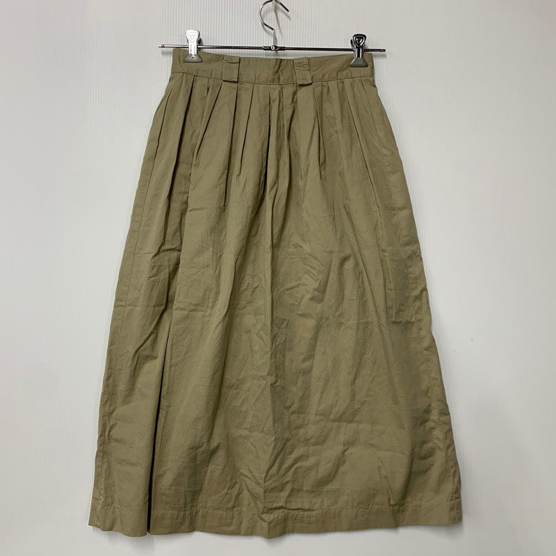 【中古品】【レディース】 L.L.BEAN エルエルビーン USA製 4-TUCK LONG SKIRT 4タック ロング スカート ボトムス 168-260429-kh-11-izu サイズ：10 カラー：ベージュ 万代Net店