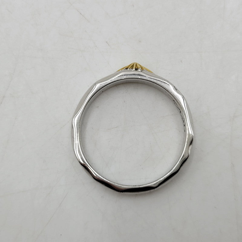 【中古品】【メンズ/レディース】 SAAD サード SUN SYMBOL RING RGP 85RM-K1817 サンシンボル リング タタキ K18 925 指輪 アクセサリー 191-260427-ay-04-izu サイズ：17号 カラー：シルバー 万代Net店