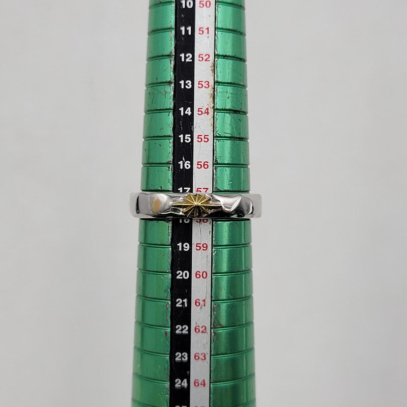 【中古品】【メンズ/レディース】 SAAD サード SUN SYMBOL RING RGP 85RM-K1817 サンシンボル リング タタキ K18 925 指輪 アクセサリー 191-260427-ay-04-izu サイズ：17号 カラー：シルバー 万代Net店