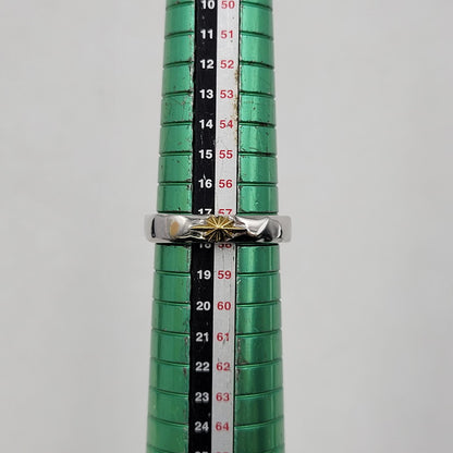 【中古品】【メンズ/レディース】 SAAD サード SUN SYMBOL RING RGP 85RM-K1817 サンシンボル リング タタキ K18 925 指輪 アクセサリー 191-260427-ay-04-izu サイズ：17号 カラー：シルバー 万代Net店