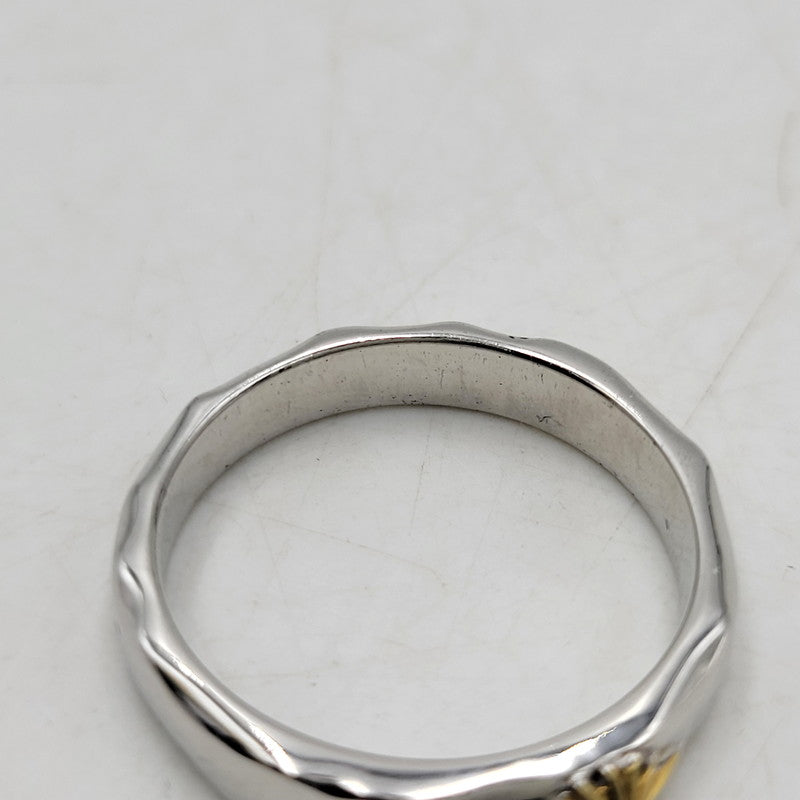 【中古品】【メンズ/レディース】 SAAD サード SUN SYMBOL RING RGP 85RM-K1817 サンシンボル リング タタキ K18 925 指輪 アクセサリー 191-260427-ay-04-izu サイズ：17号 カラー：シルバー 万代Net店