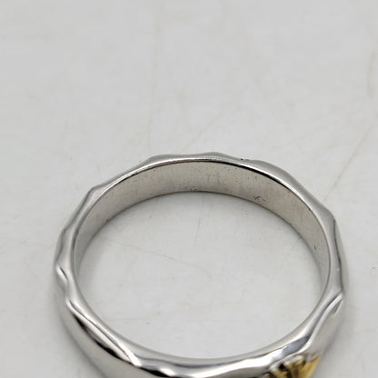 【中古品】【メンズ/レディース】 SAAD サード SUN SYMBOL RING RGP 85RM-K1817 サンシンボル リング タタキ K18 925 指輪 アクセサリー 191-260427-ay-04-izu サイズ：17号 カラー：シルバー 万代Net店
