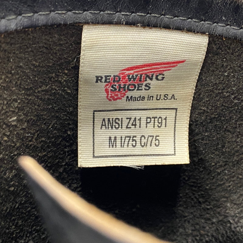 【現状渡し品】【メンズ】 RED WING レッドウィング 2268 PT91 プリントタグ前期茶芯 ENGINEER BOOTS エンジニア ブーツ シューズ 靴 164-260428-ya-04-izu サイズ：9D カラー：BLACK 万代Net店