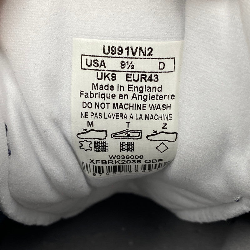 【中古品】【メンズ】 NEW BALANCE ニューバランス U991VN2 991V2 スニーカー シューズ 靴 162-260428-cs-07-izu サイズ：27.5cm カラー：ネイビー系 万代Net店