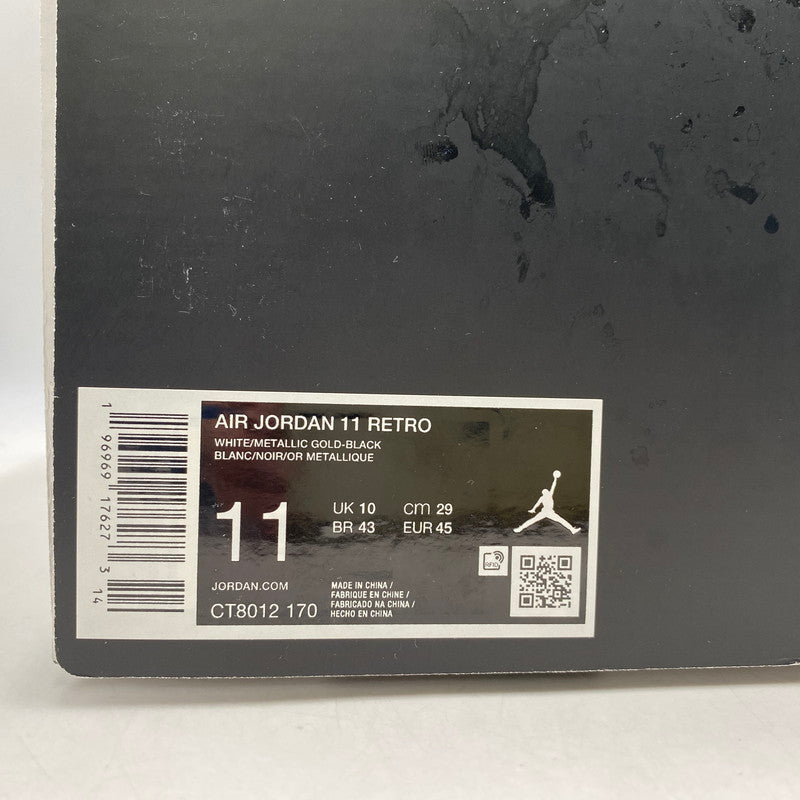【中古美品】【メンズ】 NIKE ナイキ CT8012-170 AIR JORDAN 11 RETRO エア ジョーダン イレブン レトロ スニーカー シューズ 靴 160-260428-cs-10-izu サイズ：29cm カラー：WHITE/METALLIC GOLD-BLACK 万代Net店
