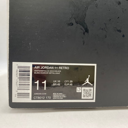 【中古美品】【メンズ】 NIKE ナイキ CT8012-170 AIR JORDAN 11 RETRO エア ジョーダン イレブン レトロ スニーカー シューズ 靴 160-260428-cs-10-izu サイズ：29cm カラー：WHITE/METALLIC GOLD-BLACK 万代Net店