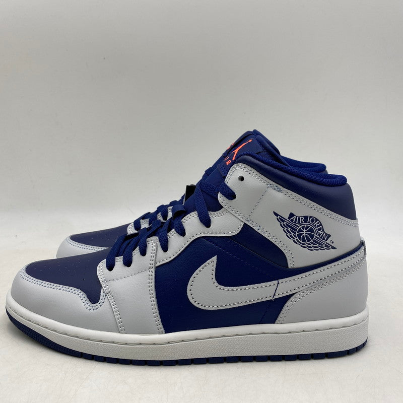 【中古美品】【メンズ】 NIKE ナイキ DQ8426-403 AIR JORDAN 1 MID エア ジョーダン ワン ミッド スニーカー シューズ 靴 160-260428-cs-09-izu サイズ：28cm カラー：BLUE VOID/PURE PLATINUM 万代Net店