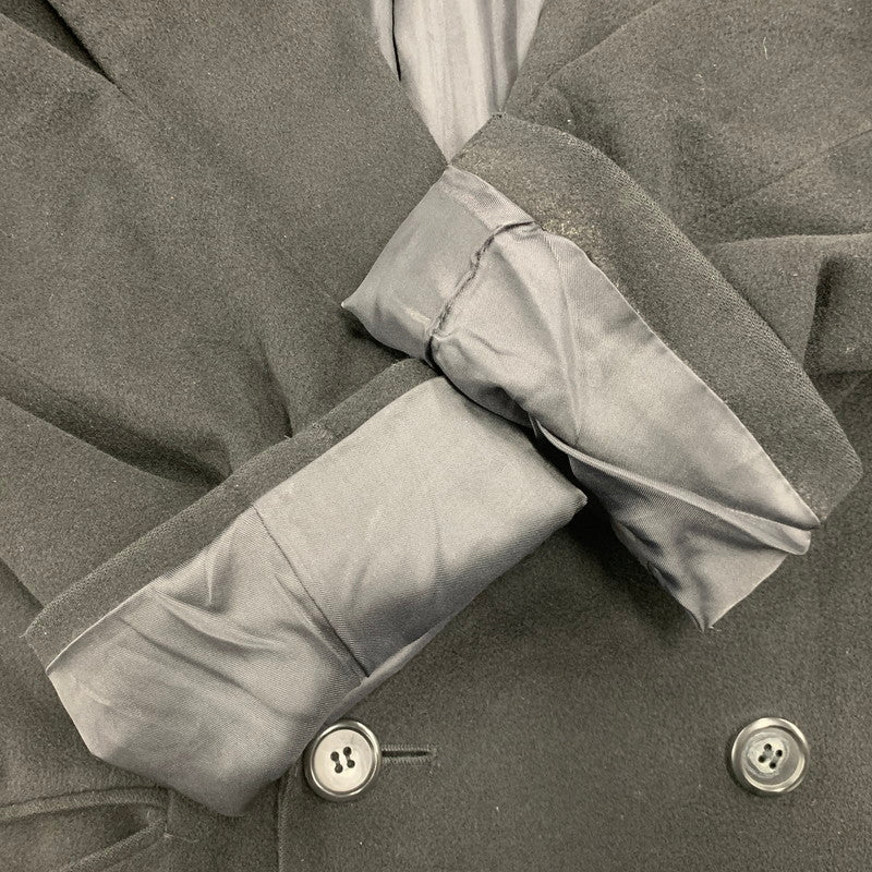 【中古品】【メンズ】 ZEE TRUST ジートラスト DOUBLE BREST WOOL COAT ダブル ブレスト ウールコート アウター 146-260429-kh-04-izu サイズ：A6 カラー：ブラック 万代Net店
