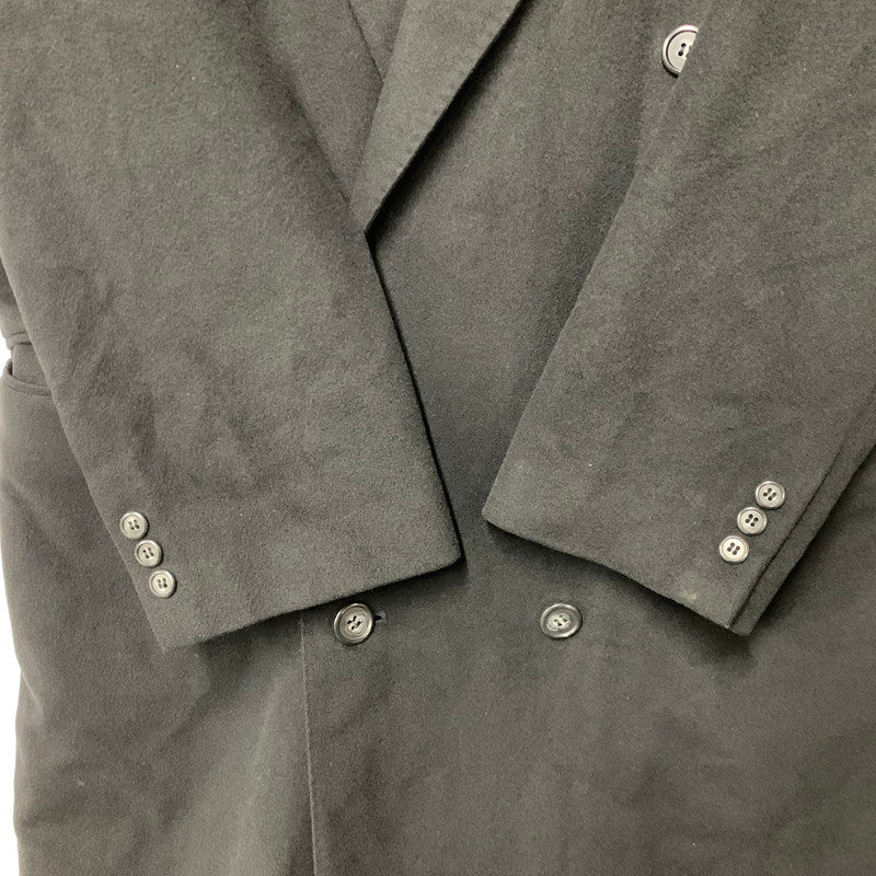 【中古品】【メンズ】 ZEE TRUST ジートラスト DOUBLE BREST WOOL COAT ダブル ブレスト ウールコート アウター 146-260429-kh-04-izu サイズ：A6 カラー：ブラック 万代Net店