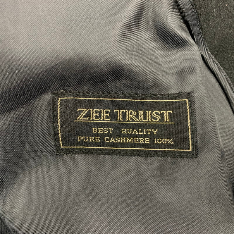 【中古品】【メンズ】 ZEE TRUST ジートラスト DOUBLE BREST WOOL COAT ダブル ブレスト ウールコート アウター 146-260429-kh-04-izu サイズ：A6 カラー：ブラック 万代Net店