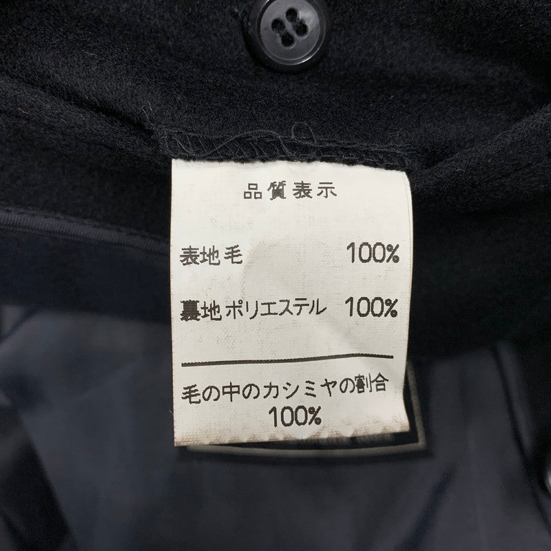 【中古品】【メンズ】 ZEE TRUST ジートラスト DOUBLE BREST WOOL COAT ダブル ブレスト ウールコート アウター 146-260429-kh-04-izu サイズ：A6 カラー：ブラック 万代Net店