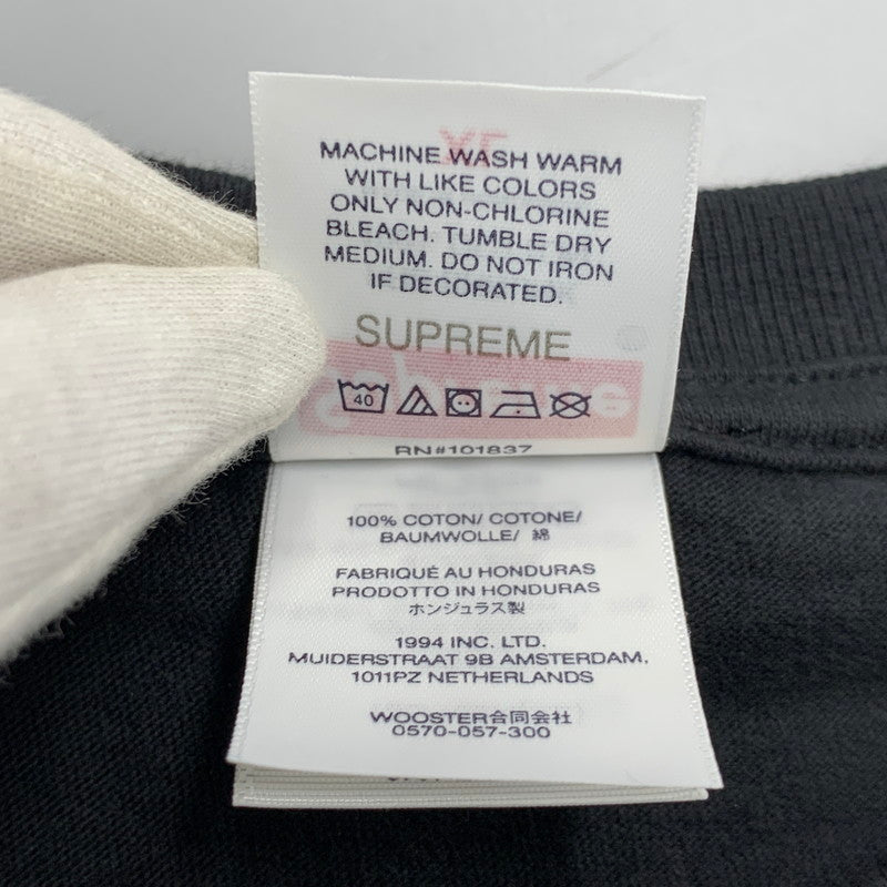 【中古品】【メンズ】 SUPREME シュプリーム × MIKE KELLEY マイク・ケリー 26SS BANNER TEE バナー Tシャツ トップス 半袖 149-260428-ya-02-izu サイズ：XL カラー：BLACK 万代Net店