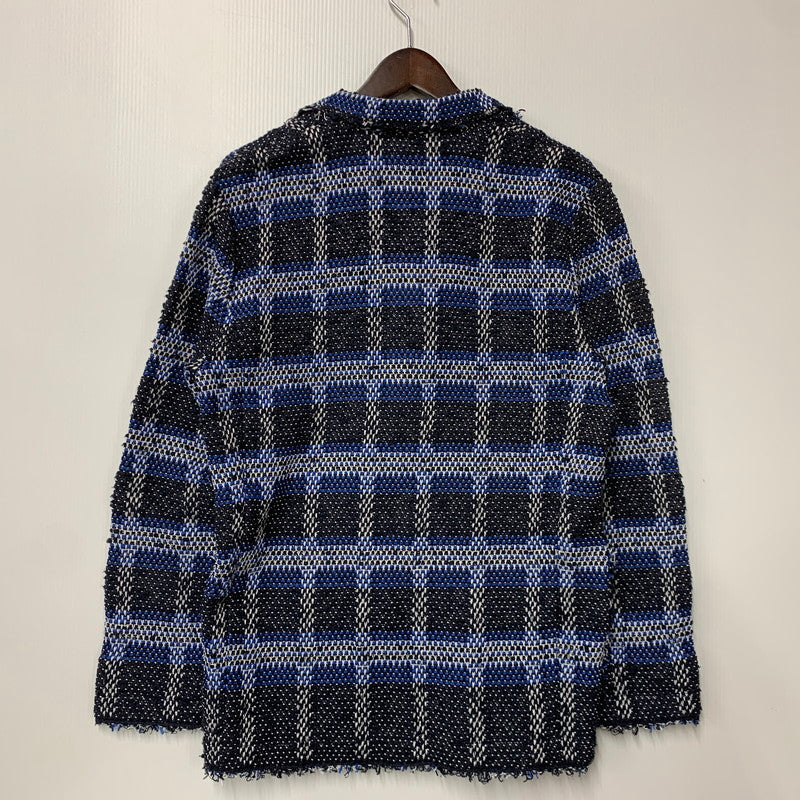 【中古品】【メンズ】 COOHEM コーヘン × YONETOMI ヨネトミ GENUINE KNIT TWEED TAILORED JACKET ニット ツイード テーラードジャケット アウター 147-260429-kh-03-izu サイズ：48 カラー：ブルー系 万代Net店