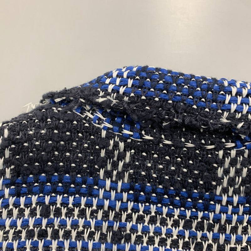 【中古品】【メンズ】 COOHEM コーヘン × YONETOMI ヨネトミ GENUINE KNIT TWEED TAILORED JACKET ニット ツイード テーラードジャケット アウター 147-260429-kh-03-izu サイズ：48 カラー：ブルー系 万代Net店