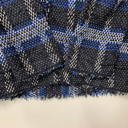 【中古品】【メンズ】 COOHEM コーヘン × YONETOMI ヨネトミ GENUINE KNIT TWEED TAILORED JACKET ニット ツイード テーラードジャケット アウター 147-260429-kh-03-izu サイズ：48 カラー：ブルー系 万代Net店