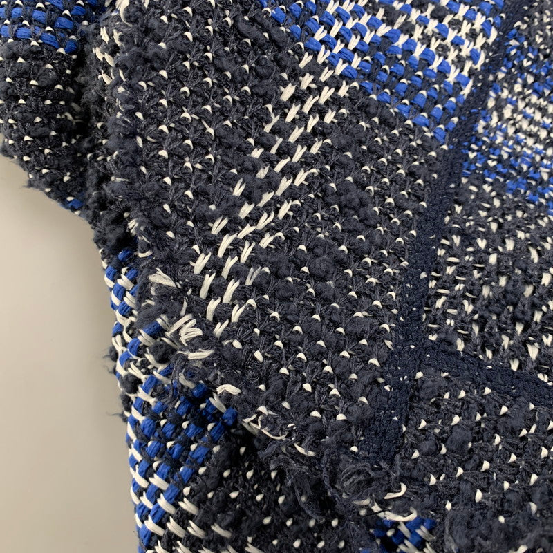 【中古品】【メンズ】 COOHEM コーヘン × YONETOMI ヨネトミ GENUINE KNIT TWEED TAILORED JACKET ニット ツイード テーラードジャケット アウター 147-260429-kh-03-izu サイズ：48 カラー：ブルー系 万代Net店