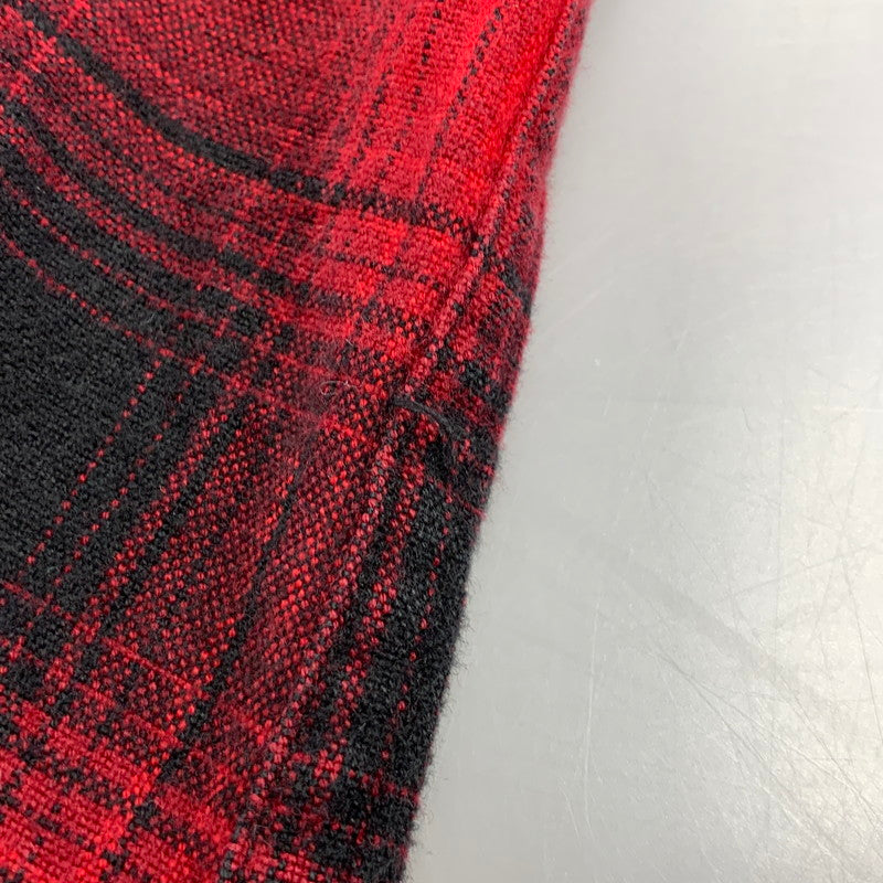 【中古品】【メンズ】 RRL ダブルアールエル WESTERN OMBRE CHECK ウェスタン オンブレ チェック L/S ロングスリーブ SHIRT シャツ トップス 長袖 145-260428-ya-09-izu サイズ：L カラー：RED×BLACK 万代Net店