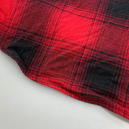 【中古品】【メンズ】 RRL ダブルアールエル WESTERN OMBRE CHECK ウェスタン オンブレ チェック L/S ロングスリーブ SHIRT シャツ トップス 長袖 145-260428-ya-09-izu サイズ：L カラー：RED×BLACK 万代Net店