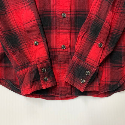 【中古品】【メンズ】 RRL ダブルアールエル WESTERN OMBRE CHECK ウェスタン オンブレ チェック L/S ロングスリーブ SHIRT シャツ トップス 長袖 145-260428-ya-09-izu サイズ：L カラー：RED×BLACK 万代Net店