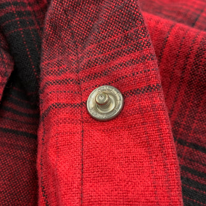 【中古品】【メンズ】 RRL ダブルアールエル WESTERN OMBRE CHECK ウェスタン オンブレ チェック L/S ロングスリーブ SHIRT シャツ トップス 長袖 145-260428-ya-09-izu サイズ：L カラー：RED×BLACK 万代Net店