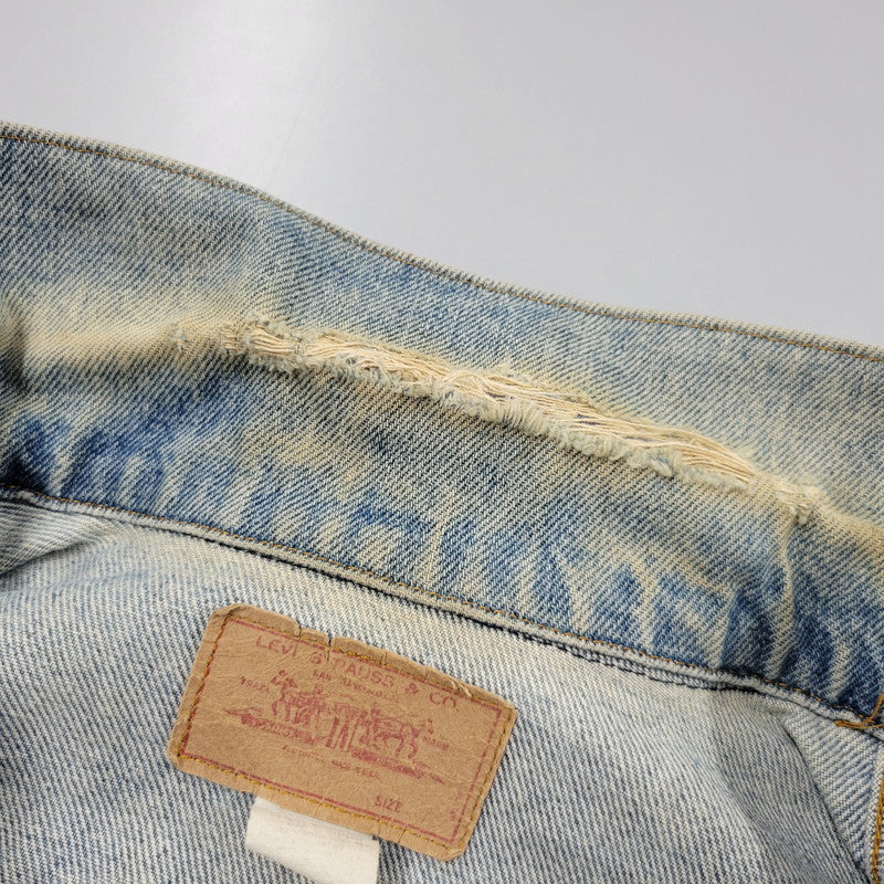 【現状渡し品】【メンズ】 Levi's リーバイス SMALL-E 4TH DENIM JACKET デニムジャケット 不均等V ケアタグ USA製 アウター 146-260512-as-10-izu カラー：インディゴ 万代Net店