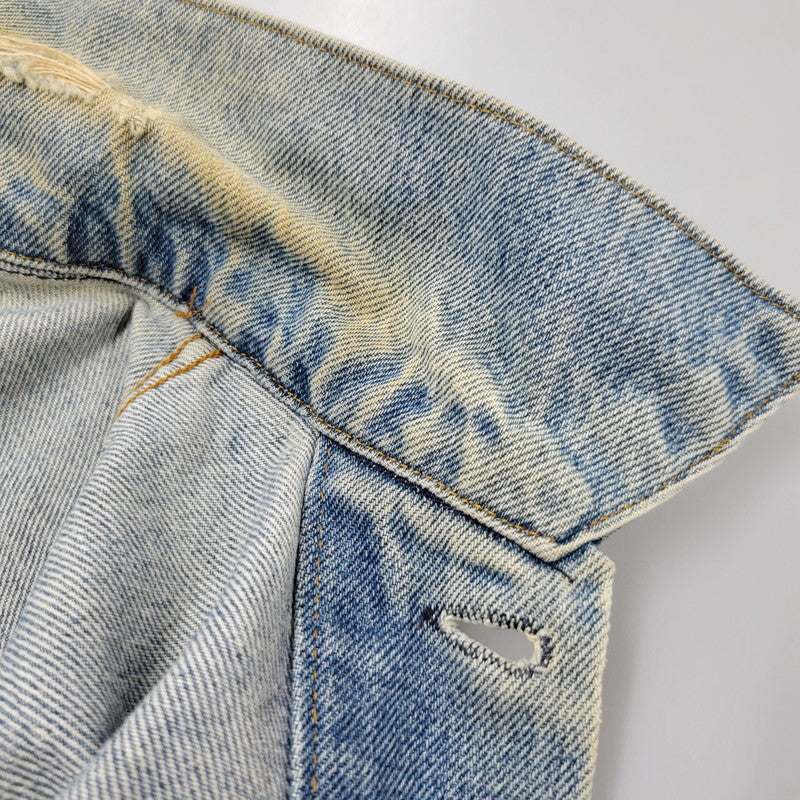【現状渡し品】【メンズ】 Levi's リーバイス SMALL-E 4TH DENIM JACKET デニムジャケット 不均等V ケアタグ USA製 アウター 146-260512-as-10-izu カラー：インディゴ 万代Net店