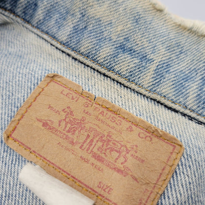 【現状渡し品】【メンズ】 Levi's リーバイス SMALL-E 4TH DENIM JACKET デニムジャケット 不均等V ケアタグ USA製 アウター 146-260512-as-10-izu カラー：インディゴ 万代Net店