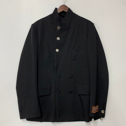 【中古品】【メンズ】 BED J.W. FORD ベッドフォード 25AW-B-JK02 PEAKED LAPEL DOUBLE-BREASTED JACKETピークドラペル ダブルブレステッド ジャケット アウター 140-260428-ya-08-izu サイズ：1 カラー：BLACK 万代Net店
