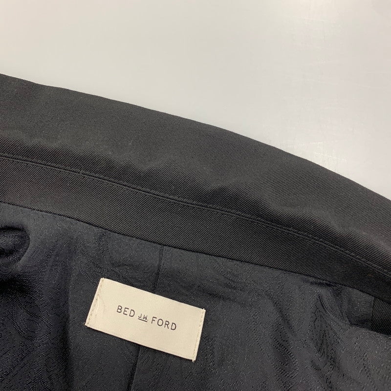 【中古品】【メンズ】 BED J.W. FORD ベッドフォード 25AW-B-JK02 PEAKED LAPEL DOUBLE-BREASTED JACKETピークドラペル ダブルブレステッド ジャケット アウター 140-260428-ya-08-izu サイズ：1 カラー：BLACK 万代Net店