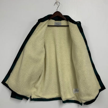 【中古品】【メンズ】 CARHARTT WIP カーハートダブリューアイピー MERTON SHIRT JACKET I026818 メルトンシャツジャケット アウター 142-260428-as-04-izu サイズ：L カラー：グリーン×ブラック 万代Net店