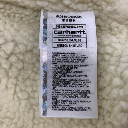【中古品】【メンズ】 CARHARTT WIP カーハートダブリューアイピー MERTON SHIRT JACKET I026818 メルトンシャツジャケット アウター 142-260428-as-04-izu サイズ：L カラー：グリーン×ブラック 万代Net店