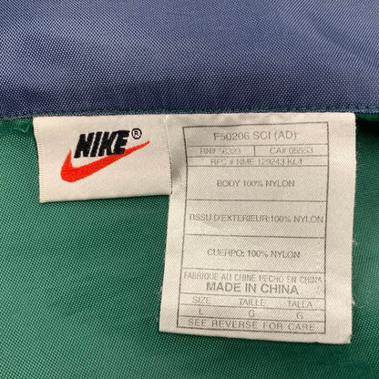 【中古品】【メンズ】 OLD NIKE オールド ナイキ HALF ZIP NYLON PULLOVER ハーフジップ ナイロン プルオーバー アウター 146-260429-kh-06-izu サイズ：L カラー：グリーン 万代Net店