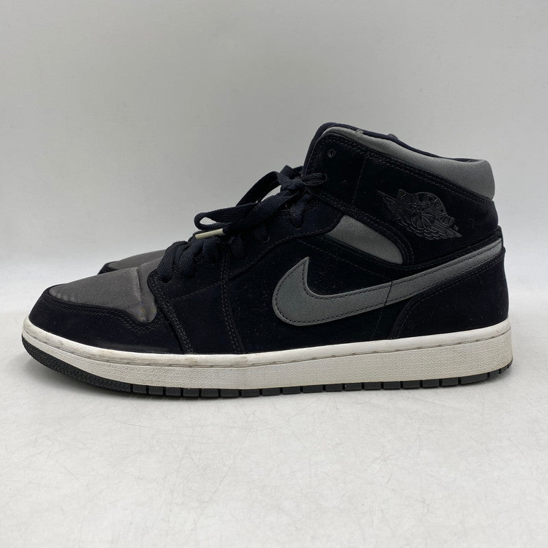 【中古品】【メンズ】 NIKE ナイキ 852542-012 AIR JORDAN 1 MID エア ジョーダン ワン ミッド スニーカー シューズ 靴 160-260429-cs-07-izu サイズ：28.5cm カラー：BLACK/ANTHRACITE-WHITE 万代Net店