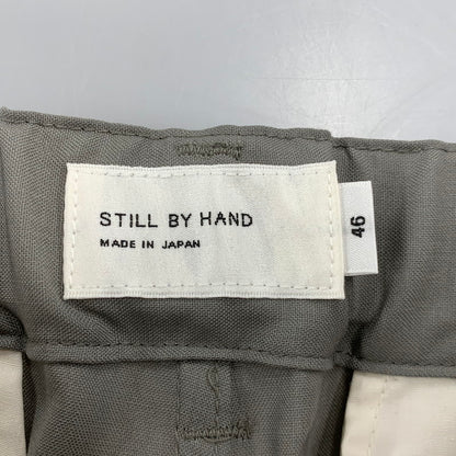 【中古美品】【メンズ】 STILL BY HAND スティルバイハンド PT09261 SUMMER WOOL WIDE PANTS サマー ウール ワイド パンツ ボトムス 151-260501-kh-06-izu サイズ：46 カラー：グレー 万代Net店