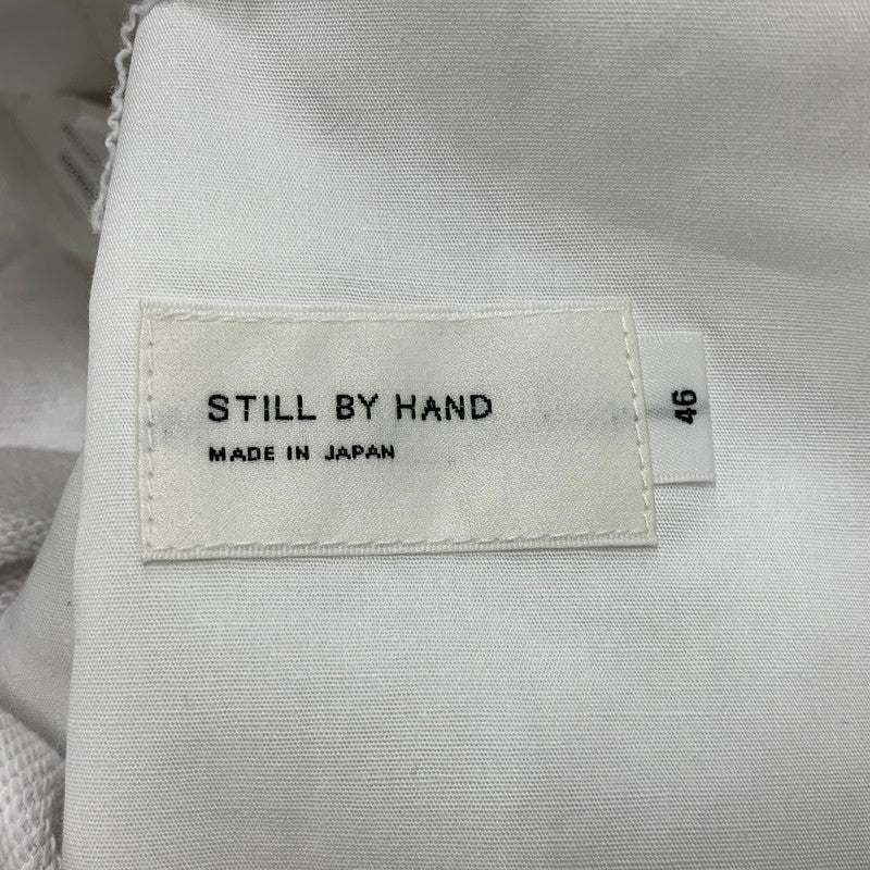 【中古美品】【メンズ】 STILL BY HAND スティルバイハンド CS08253 COTTON JERSEY WIDE PANTS コットン ジャージー ワイド パンツ ボトムス 151-260501-kh-07-izu サイズ：46 カラー：ライトグレー 万代Net店