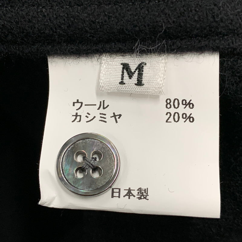 【中古品】【メンズ】 BLANC YM ブラン ワイエム BL-25A-CSJ CASHMERE SHIRT JACKET カシミア シャツ ジャケット トップス 長袖 140-260430-ya-08-izu サイズ：M カラー：BLACK 万代Net店