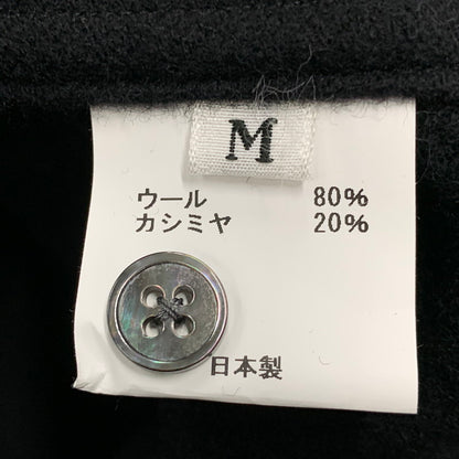 【中古品】【メンズ】 BLANC YM ブラン ワイエム BL-25A-CSJ CASHMERE SHIRT JACKET カシミア シャツ ジャケット トップス 長袖 140-260430-ya-08-izu サイズ：M カラー：BLACK 万代Net店