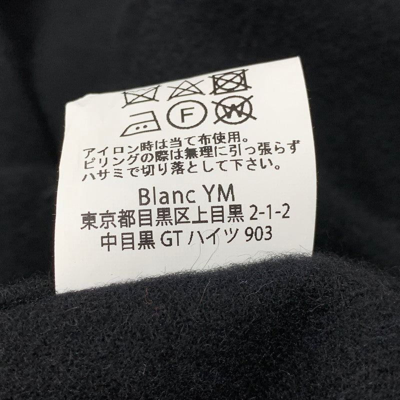 【中古品】【メンズ】 BLANC YM ブラン ワイエム BL-25A-CSJ CASHMERE SHIRT JACKET カシミア シャツ ジャケット トップス 長袖 140-260430-ya-08-izu サイズ：M カラー：BLACK 万代Net店